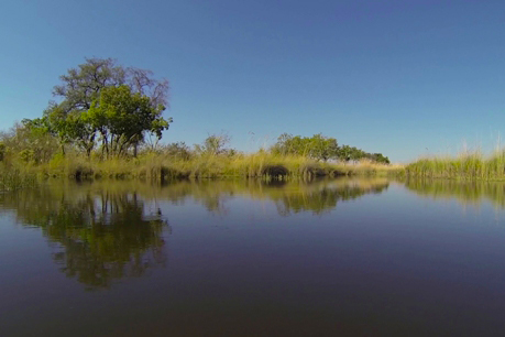Paisaje del Delta del Okavango.