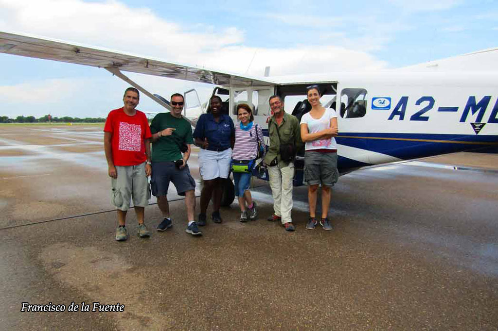 Vuelo sobre el Okavango.